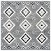 White 36 x 0.31 in Area Rug - Trent Austin Design® Arne Southwestern Handmade Tufted Wool Black/Gray Area Rug Wool | 36 W x 0.31 D in | Wayfair