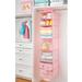 mDesign Fabric Nursery Hanging Organizer w/ 7 Shelves/3 Drawers in Pink | 53 H x 11.75 W x 11.75 D in | Wayfair 02135MDB