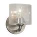 17 Stories 1-Light Armed Sconce, Glass in White/Brown | 8.75 H x 6.5 W x 6.5 D in | Wayfair 19F9168646BB43D484A90C2B2FE35C1E