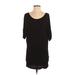Lock & Love Casual Dress: Black Solid Dresses - Women's Size Small