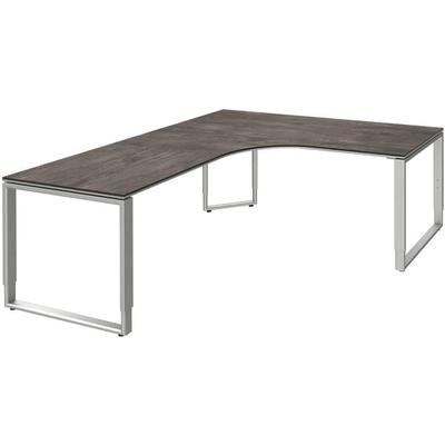 röhr Winkel-Schreibtisch »Objekt Plus« 90° Winkel links grau, 180x82x820 cm Image