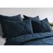 Casi 100% Belgian Flax Linen Midnight Blue Shams by Kosas Home