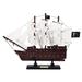 Wooden Blackbeards Queen Annes Revenge Black Sails Model Pirate Ship - 12" L x 2" W x 9" H