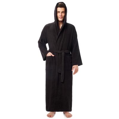 Men's Long Turkish Cotton Hooded Bathrobe