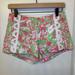Lilly Pulitzer Shorts | Lilly Pulitzer Pink & Green Shorts Size 0 | Color: Green/Pink | Size: 0