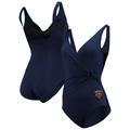 Women's Tommy Bahama Navy Chicago Bears Pearl Clara Wrap One-Piece Swimsuit