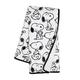 Lambs & Ivy Classic Snoopy Minky and Sherpa Baby Blanket - White/Black