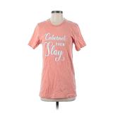 Bella + Canvas Short Sleeve T-Shirt: Pink Tops - Women's Size Small