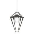 Hubbardton Forge Stellar 1 - Light 23.9" H Outdoor Pendant Glass/Aluminium/Metal in Gray | 23.9 H x 18.2 W x 18.2 D in | Wayfair