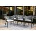 Signature Design by Ashley Palm Bliss Outdoor Chair Set Of 4 Metal in Gray | 29.38 H x 23 W x 23.5 D in | Wayfair P372-601