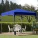 Outsunny 8 Ft. W x 8 Ft. D Steel Pop-Up Canopy Metal/Steel/Soft-top in Blue | 105.5 H x 99.5 W x 99.5 D in | Wayfair 84C-262BU