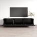 Meble Furniture TV Stand for TVs up to 78" Wood in Black | 19 H x 73.9 W x 15.8 D in | Wayfair NOVA-3K-TV-BLACK