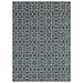 White 110 x 78 x 0.4 in Indoor/Outdoor Area Rug - NICOLE MILLER NEW YORK Patio Country Danica Geometric Indoor/Outdoor Area Rug, Navy Blue/Ivory | Wayfair