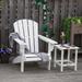 Outsunny Plastic Adirondack Chair in White | 35.5 H x 26.75 W x 33 D in | Wayfair 84B-675WT