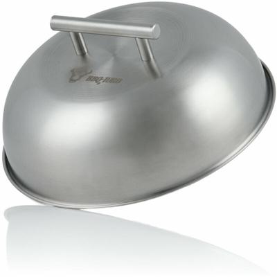 BBQ-Toro Edelstahl Wärmeglocke Ø 23 cm Glosche, Servierglocke, Burgerglocke Image