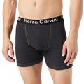 Pierre Calvini (6/12-Pack) Herren Boxershorts mit elastischem Bund | Herren Button-Fly Boxershorts im Stretch-Fit-Design | Herren-Boxershorts Multipack