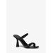 Michael Kors Clara Embellished Snake Embossed Sandal Black 8.5