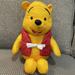 Disney Toys | Disney Winnie The Pooh Plush Bear Life Jacket Nylon Stuffed Animal 12" | Color: Orange | Size: Osbb