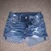 American Eagle Outfitters Shorts | Blue American Eagle Ripped Shorts. Never Worn | Color: Blue/White | Size: 00p