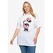 Plus Size Women's Disney Minnie Mouse Sketch T-Shirt White T-Shirt by Disney in White (Size 4X (26-28))