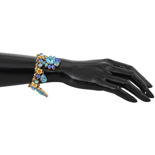 Dolce & Gabbana Blau Kette Kristall Blu Charms Armband