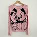 Disney Sweaters | Disney Parks Authentic Original Minnie & Mickey Sweater Top | Color: Black/Pink | Size: S