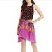 Free People Dresses | Free People Printed Sleeveless Tunic Dress | Color: Black/Purple | Size: S