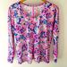 Lilly Pulitzer Tops | Lilly Pulitzer Luxletic Scoop Neck Tee | Color: Purple/Pink | Size: Xs