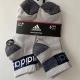 Adidas Accessories | Adidas Youth Cushioned Quarter Socks 6 Pack | Color: Gray | Size: M (13c-4y)