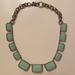 J. Crew Jewelry | J Crew Light Turquoise Blue Necklace | Color: Blue/Gold | Size: Os