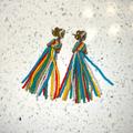 J. Crew Jewelry | Jcrew Tassel Earrings | Color: Red/Yellow | Size: Os