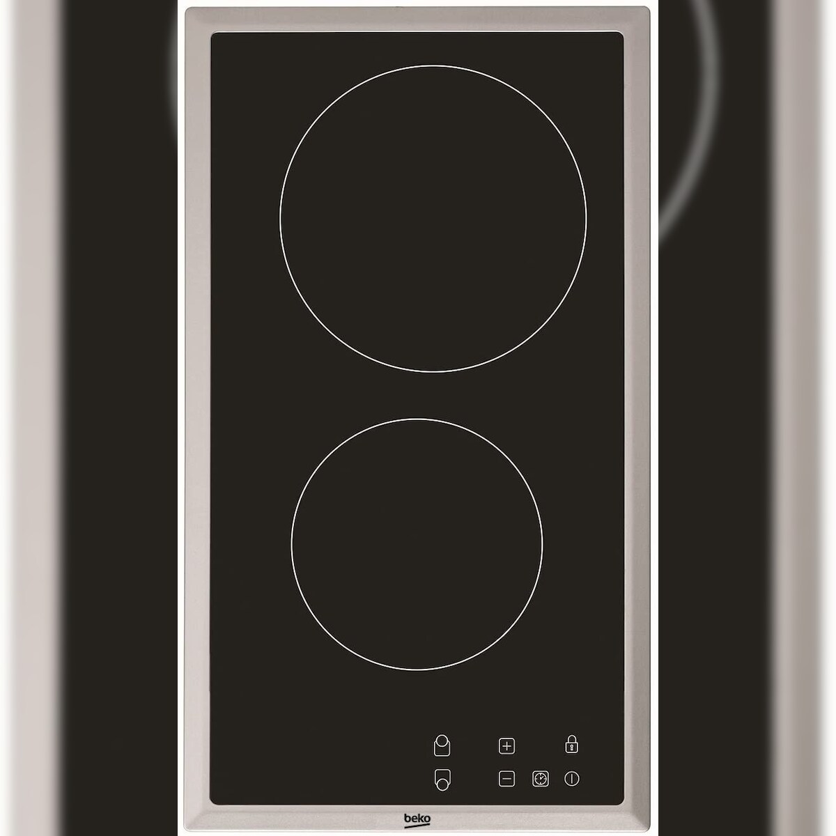 Beko HDMC 32400 TX Kochfeld Edelstahl Integriert Keramik 2 Zone(n) Image