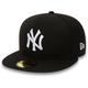 NEW ERA Herren New York Yankees Essential Black 59FIFTY Kappe, Größe 712 in Schwarz