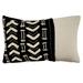 Poly Filled Embroidered and Embellished Throw Pillow - Saro Lifestyle 9614.BW1220BP