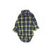 OshKosh B'gosh Long Sleeve Onesie: Blue Plaid Bottoms - Size 18 Month