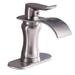 Waterfall Bathroom Faucet Single Handle Bathroom Sink Faucets One Hole Basin Vanity Taps With Deck Plate And Valve