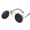 Iconic Eyewear - Steampunk-Sonnenbrille mit Flip-Funktion Sonnenbrillen Damen