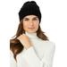 Women's Cable Knit Hat by Accessories For All in Black