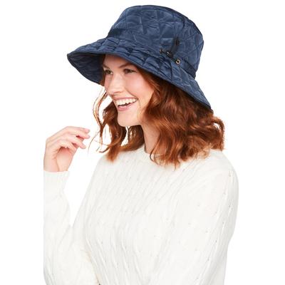 Women's Quilted Bucket Hat by Accessories For All in Navy