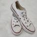 Converse Shoes | Converse All Star Chucks Sneakers White With Red And Navy Stripes 6 Euc | Color: White | Size: 6