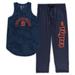 Women's Concepts Sport Navy Detroit Tigers Plus Size Jersey Tank Top & Pants Sleep Set