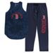 Women's Concepts Sport Navy Boston Red Sox Plus Size Jersey Tank Top & Pants Sleep Set