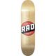 RAD Unisex – Erwachsene Solid Logo Skateboard, Natural Maple, 7.75"