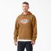 Dickies Men's Water Repellent Logo Hoodie - Brown Duck Size S (TW22A)