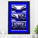 Picture Perfect International Lady Tigress on (Vertical) by Cassie Studios - Picture Frame Print on in Blue | 39.5 H x 27.5 W x 0.75 D in | Wayfair