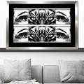 Picture Perfect International Lady Tigress on Black II (Horizontal) by Cassie Studios - Picture Frame Print on in Black/White | Wayfair