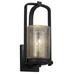 17 Stories Helam Integrated LED Outdoor Armed Sconce Metal in Black | 12.5 H x 6.25 W x 7.5 D in | Wayfair BRAY5206 38927316