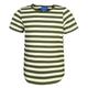 finkid - T-Shirt Maalari Gestreift In Bronze Green, Gr.104/110