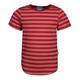 finkid - T-Shirt Maalari Gestreift In Beet Red, Gr.104/110