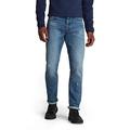 G-STAR RAW Herren Triple A Regular Straight Jeans, Blau (faded hague blue destroyed D19161-C779-C764), 27W / 32L